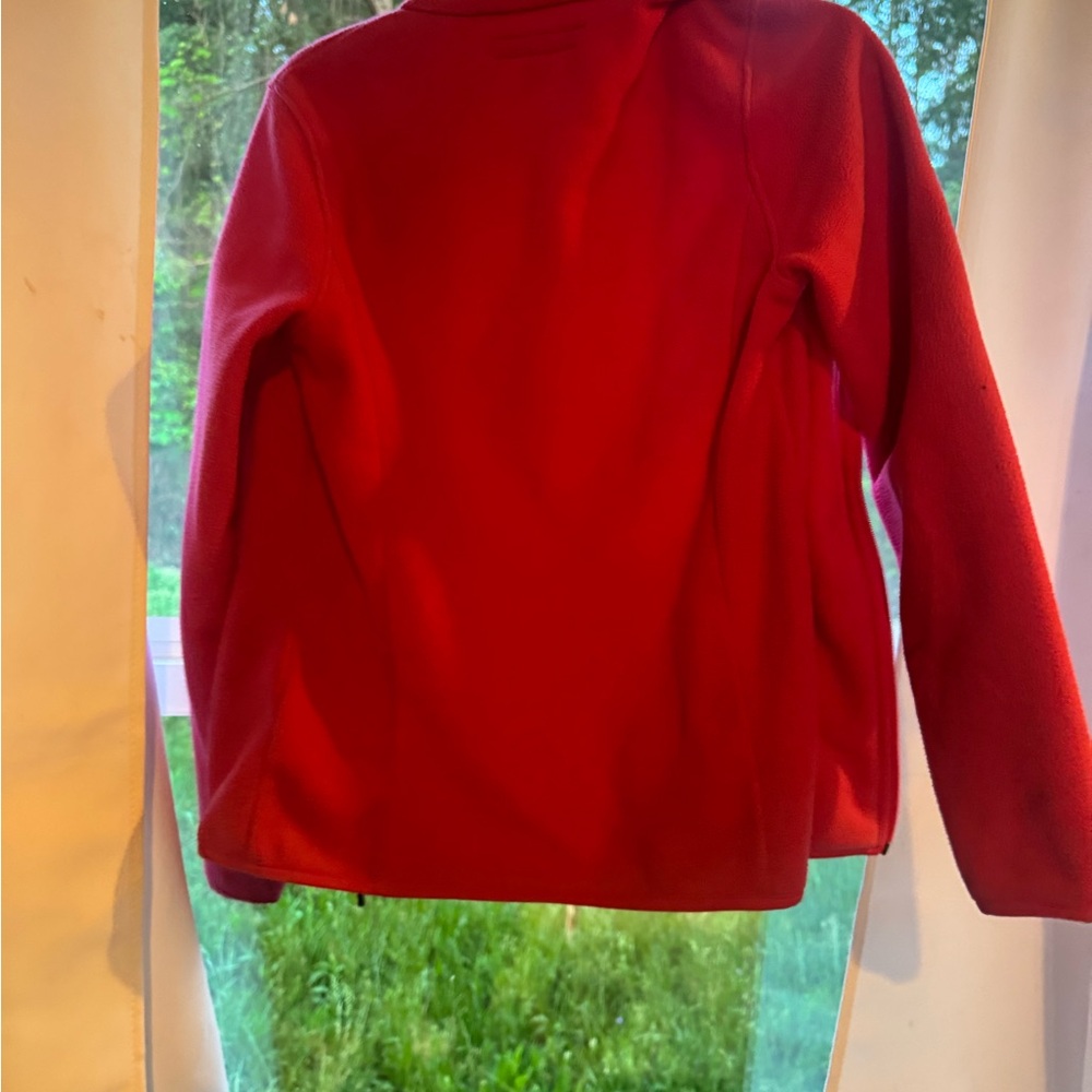 Amazon Essentials Red Fleece Jacket High Collar C… - image 2